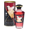 Shunga Huile de massage Chauffante Aphrodisiaque – Vin Pétillant à la FRAISE 100 mL